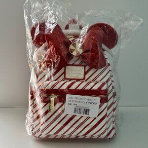 Loungefly Disney Parks Peppermint Candy Cane Holiday Mini Backpack Christmas NWT
